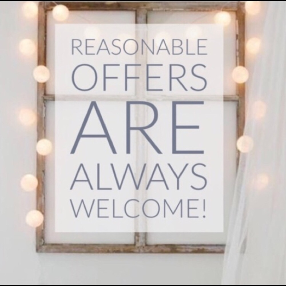 Reasonable offers are always welcome!